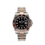 Rolex - A steel and 'Everose' 'Oyster Perpetual Date GMT Master II' wristwatch,