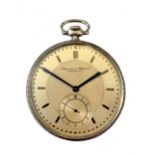 IWC, Schaffhausen - A Swiss silver open faced pocket watch,
