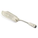 A William IV silver fish slice,