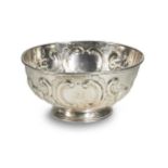 A Victorian silver bowl,