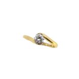 A single stone diamond ring,