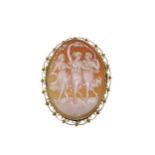 A cameo brooch,