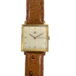 Jaeger-LeCoultre - A French 18ct gold wristwatch,