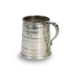 A Victorian silver christening mug,