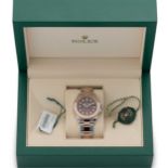 Rolex - A steel and 'Everose' 'Oyster Perpetual Date YachtMaster 37' wristwatch,