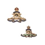 Two Royal Artillery Regimental brooches,