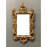 A George III style wall mirror, 107 x 58cmplease see additional images