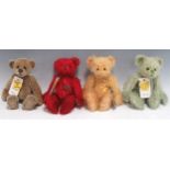 Four limited edition Minimo Collection Charlie Bears, comprising Margarita, 724/2000, Cherry, 536/