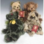 Four Charlie bears, comprising Crumpet, CB140036A, designed by Heather Lyell, approx 32cm; Olive, CB