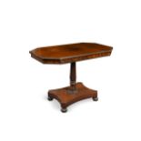 A Regency mahogany centre table,