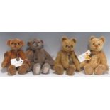 Four limited edition Minimo Collection Charlie Bears, comprising Scruff, 43/2000, Moth, 43/2000,