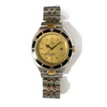 Omega Seamaster 200m quartz wristwatch head, model 396.1041, (Pre Bond), 38mm, with aftermarket