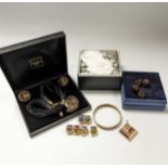 A Michaela Frey suite, together with a Hermes bangle, six Hermes odd ear studs, a Chanel flower