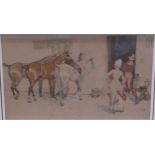 A group of three equestrian themed works,