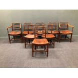 A set of eight Regency mahogany dining chairs, to include two carvers (8)