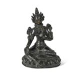 A Tibetan bronze figure of Tara, 19th/20th century,