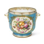 A Coalport two-handled jardinière, circa 1850,