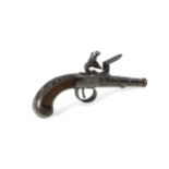 A pocket pistol by Turvey, 18th century,