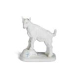 A Meissen porcelain model of a goat, early 20th century,