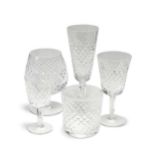 A part suite of Waterford Alana crystal glassware,