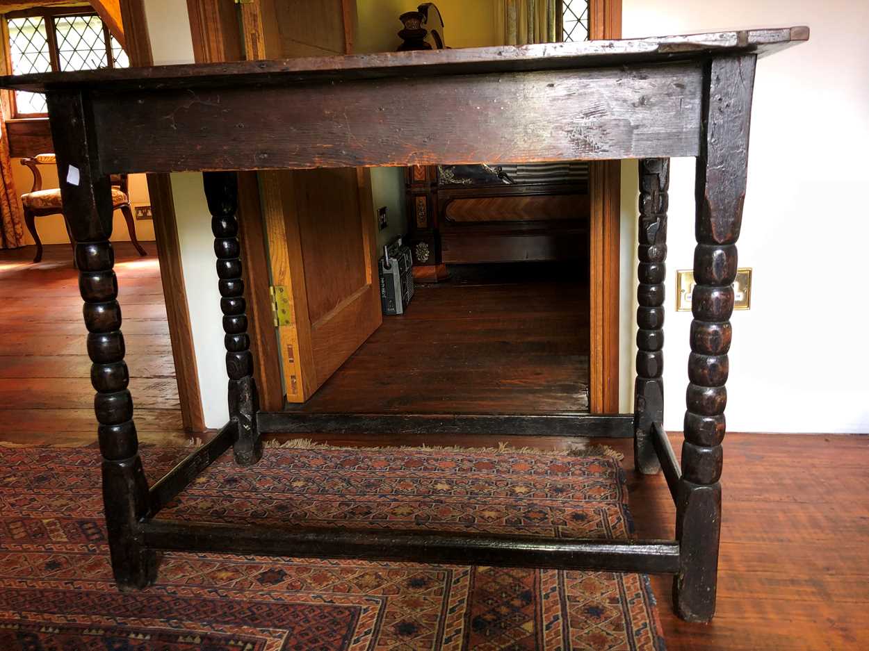 An oak side table, 17th century, - Image 11 of 12