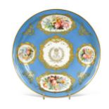 A Sèvres 'Louis Philippe' Chateau De Bizy dish, mid-19th century,