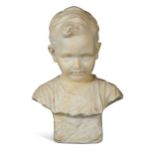 Attributed to Ildebrando Bastiani (born 1867), a marble bust of a young boy,