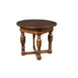 An oak credence table, 17th century,