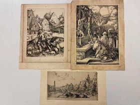 Reinier Nooms, called Zeeman (c. 1623-1667) De Noorder Market met de Kerck, laid paper etching,