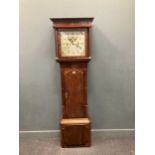 A 19th century oak country 8 day longcase clock, 202cm