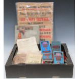 Three boxes of ephemera, including early 20th century Cambridgeshire and Kent property sale