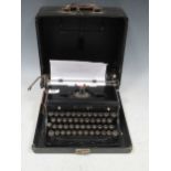 A 20th century Royal Typewriter CO INC USA, cased