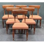 Six early Victorian mahogany dining chairs (6)