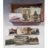 Box of approximately 600 postcards, mostly UK topographical including many real photographs and