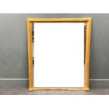 A large rectangular Victorian style gilt frame mirror, 129 x 108cm