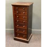 A late Victorian Wellington chest 106 x 46 x 40cm