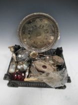 A large quantity of silver plate and other metalwares (qty)