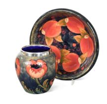 A Moorcroft Big Poppy pattern vase,