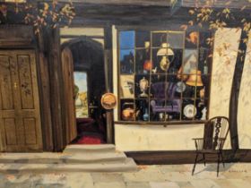 Gerald Coulson (1926-) Antique shop signed 'COUSON' (lower right) oil on canvas 69 x 106cm