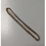 A guard chain, tested as 9ct gold, weight 17g