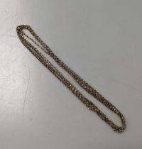 A guard chain, tested as 9ct gold, weight 17g