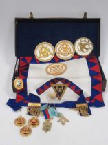 A collection of Masonic regalia