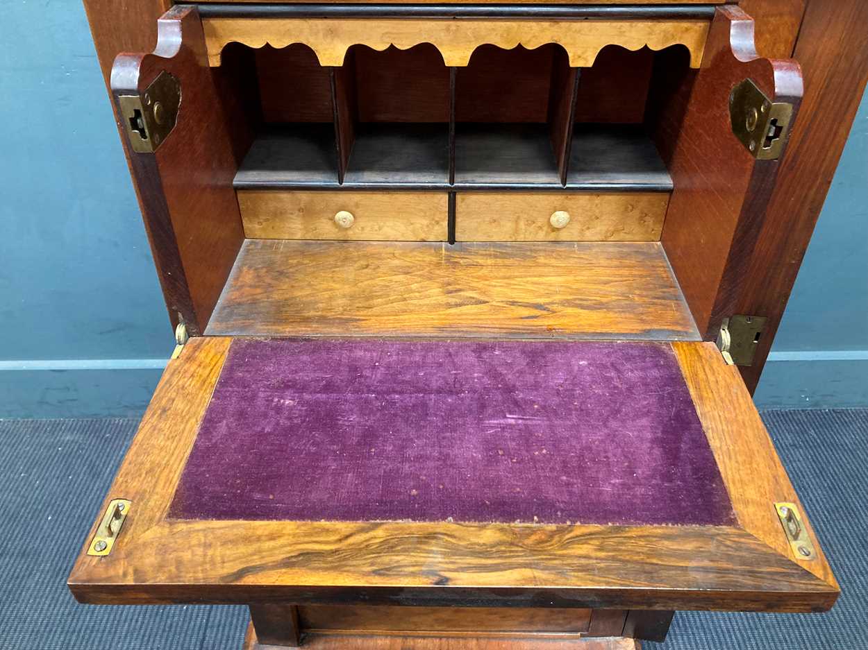 A Victorian walnut secretaire wellington chest 127 x 59 x 41cm Provenance: Heydon Grange, Norfolk - Image 4 of 6