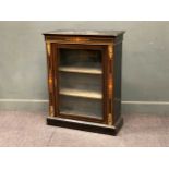 A Victorian ebonised pier cabinet with gilt metal mounts 99 x 77 x 34cm