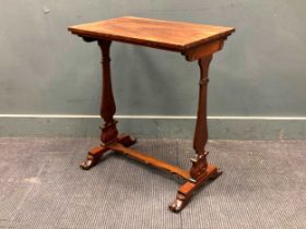 A William IV mahogany side table 74 x 61 x 41cm