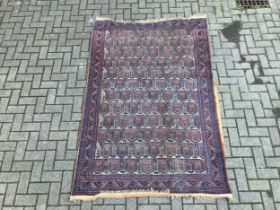 A Kamseh boteh design tribal rug,