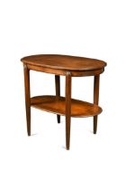 In the manner of Emile Jacques Ruhlmann, a mahogany side table or buffet, circa 1930,