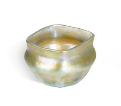 A miniature Tiffany Favrile glass bowl,