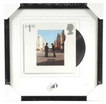 Pink Floyd interest: A Royal Mail limited edition giclée print of the Wish You Were Here stamp,