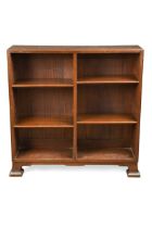 A good quality Art Nouveau mahogany bookcase,